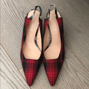 Plaid heels